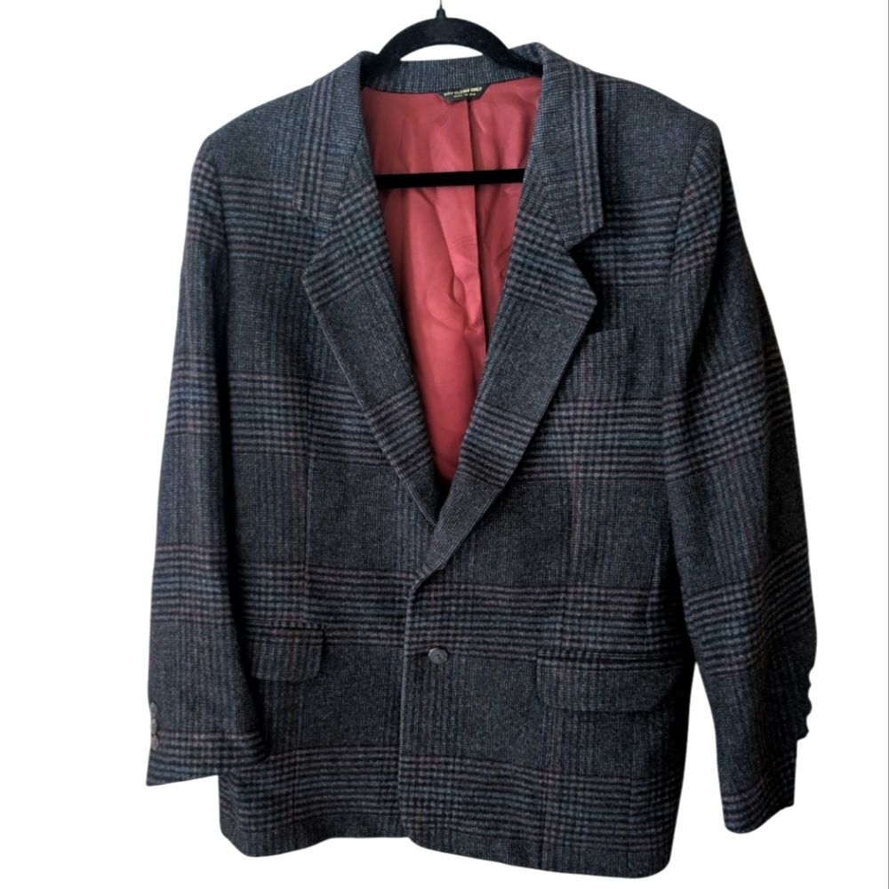Vintage Nordstrom Academia Tailored Camel‎ Hair Blazer Size 14